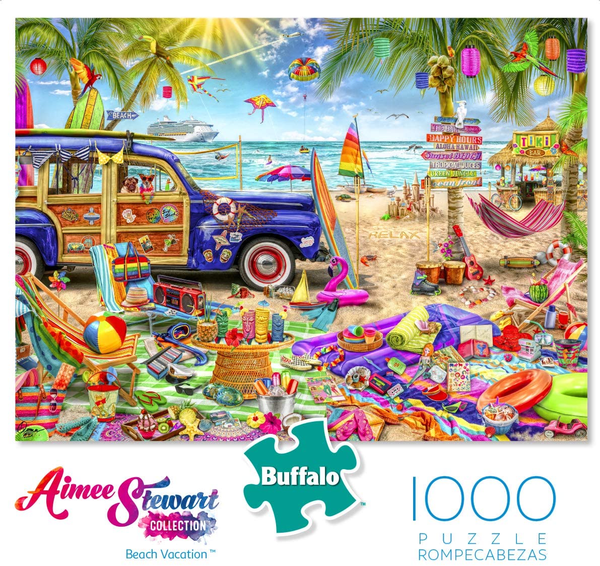 Buffalo Games Aimee Stewart Beach Vacation 1000 Piece Puzzle image 0